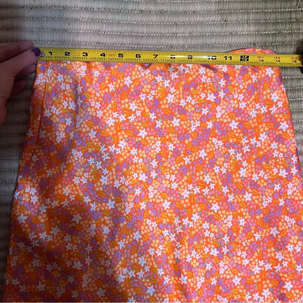 Floral Orange Skirt - Picture 3 of 5